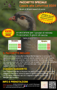 Coturnice: offerta speciale per la stagione 2024/25